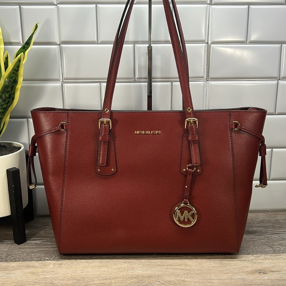 Michael Kors Red Tote Bag - Picture 1 of 16